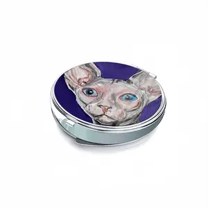 Bald Cat Portable Makeup Mirror