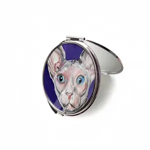 Bald Cat Portable Makeup Mirror