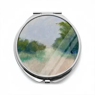 Countryside Impressionist Landscape Portable Makeup Mirror