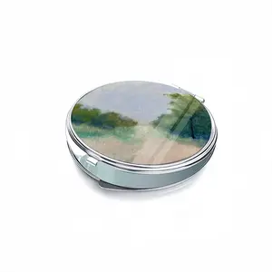 Countryside Impressionist Landscape Portable Makeup Mirror