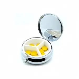 Silver Series Blob Portable Pill Box