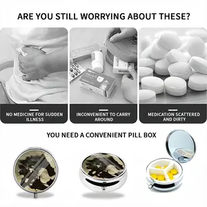 Silver Series Blob Portable Pill Box