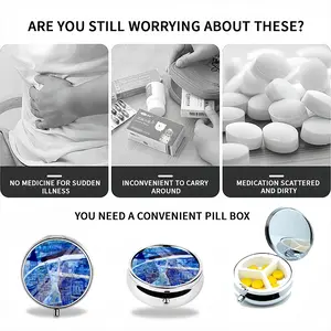 True Blue Portable Pill Box