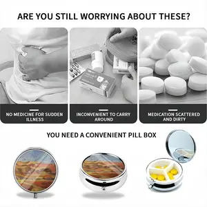 Mountain Range Portable Pill Box