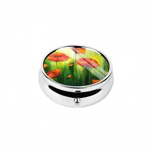 The Sunshine Poppies Portable Pill Box