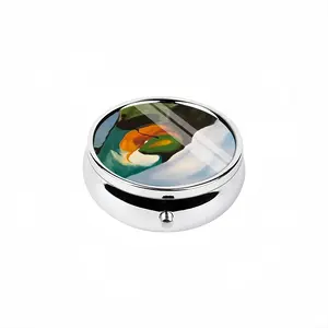 Floral Motion Portable Pill Box