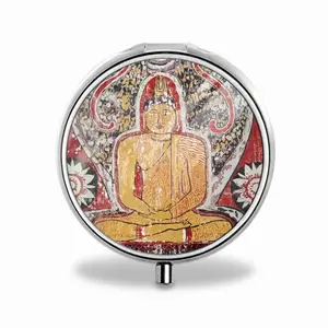 Murals Of Buddha Portable Pill Box