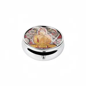 Murals Of Buddha Portable Pill Box