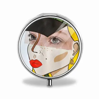 Miss Karla - Women Girl Portrait Red Lips People Fashion Week Portable Pill Box