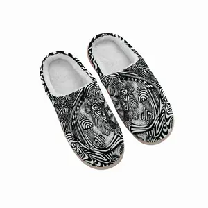 Men Liquid Skull Winter Cotton Slippers