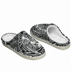 Men Liquid Skull Winter Cotton Slippers