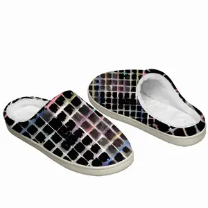 Men Grid (Bleeding) Winter Cotton Slippers