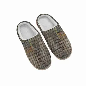 Men Grid Series (Pastel) Winter Cotton Slippers