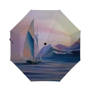 Soft Purple Sea Manual Umbrella