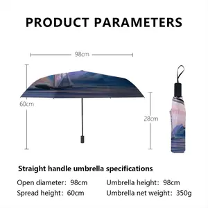 Soft Purple Sea Manual Umbrella