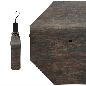 Rustic Wood Manual Umbrella