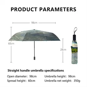 Signed Mountain River Manual Umbrella