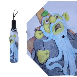 Baby Blue Beard Wizard Manual Umbrella