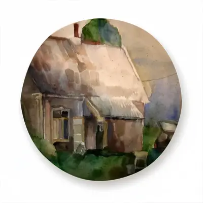 Watercolor - The Village Car Tire Cover