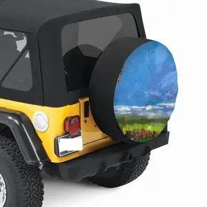 Happens By The Sea Car Tire Cover