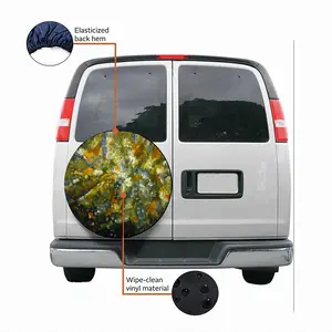 Cellular Universe H Car Tire Cover