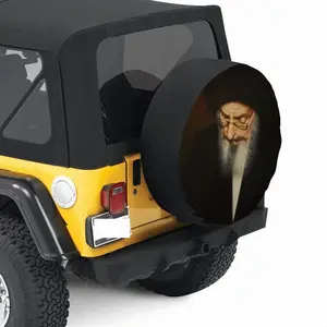 Portrait Of Rabbi Yehuda Ashlag Car Tire Cover