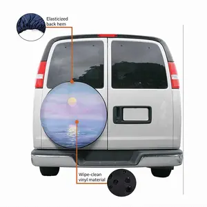 The Sea Moonlight Car Tire Cover