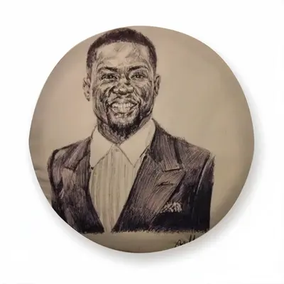 Kevin Hart Portrait Car Tire Cover