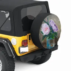 Rose Car Tire Cover