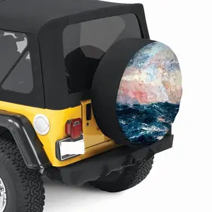 Sunset Sea Car Tire Cover