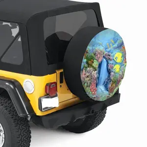 Underwater Meditation Car Tire Cover