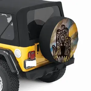 Protection Of The Dhamma Car Tire Cover