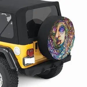 Crowds Car Tire Cover