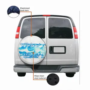 Calligraphic Landscape 009 Car Tire Cover