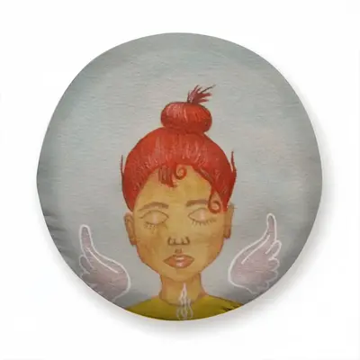 Coffee Time - Watercolor Orange Girl People Blue Drinks Nonalcoholic Car Tire Cover