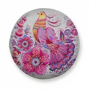 Pink Bird Of Hope Car Tire Cover