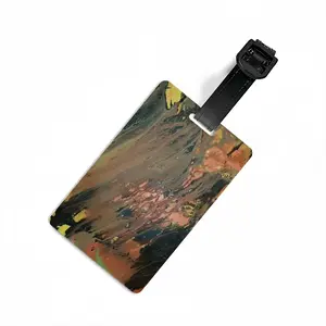 Bronze Abstraction Luggage Tag