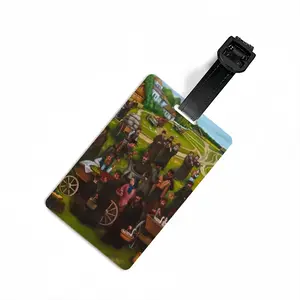 Jewish Market In The Shtetl Luggage Tag