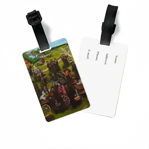 Jewish Market In The Shtetl Luggage Tag