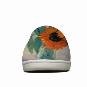 Men Sunflowers Winter Cotton Slippers