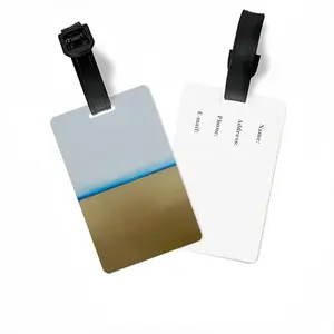 Blue Line With Gold Luggage Tag