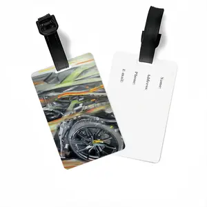 Lamborghini Huracan Crash Luggage Tag