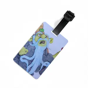 Baby Blue Beard Wizard Luggage Tag