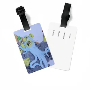 Baby Blue Beard Wizard Luggage Tag