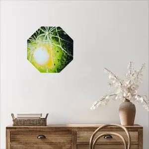 Green Fireworks Octagonal Iron Painting