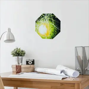 Green Fireworks Octagonal Iron Painting