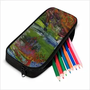 Jungle In Blue Zipper Pencil Bags