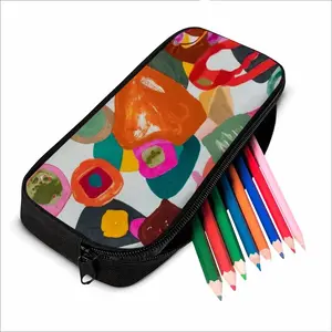 Pseudo Geometric I Zipper Pencil Bags