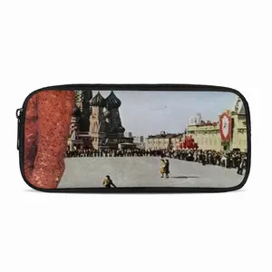 Lady In Red Square Zipper Pencil Bags