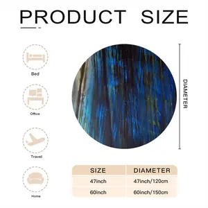 Deepacific Flannel Blanket (Round)